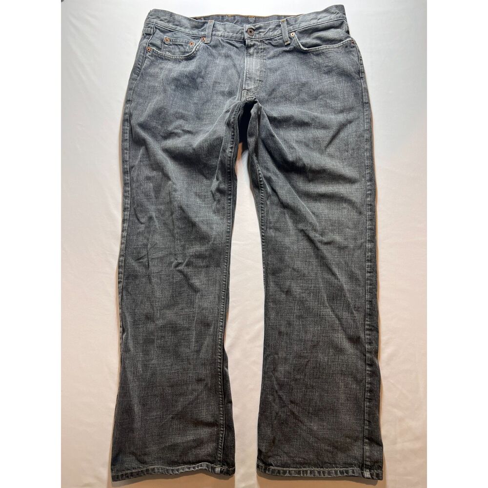 Lucky Brand Jeans Mens 38 Gray Distressed Santa Cruzer Y2K Vintage Made In USA